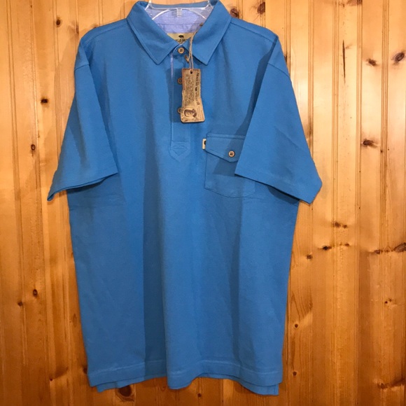Buffalo Jackson Other - NWT Buffalo Jackson Blue Cotton Polo Shirts